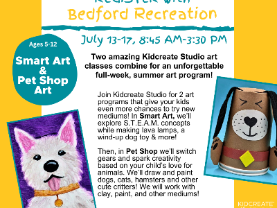 Bedford Rec: Smart Art & Pet Shop Art! (5-12y)
